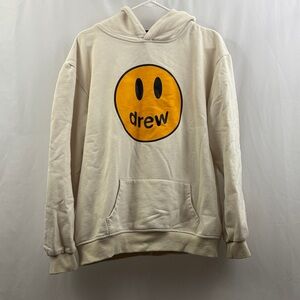 Drew Skate House Hoodie Cream Size 2XL Smiley Face Justin Bieber Skateboarding